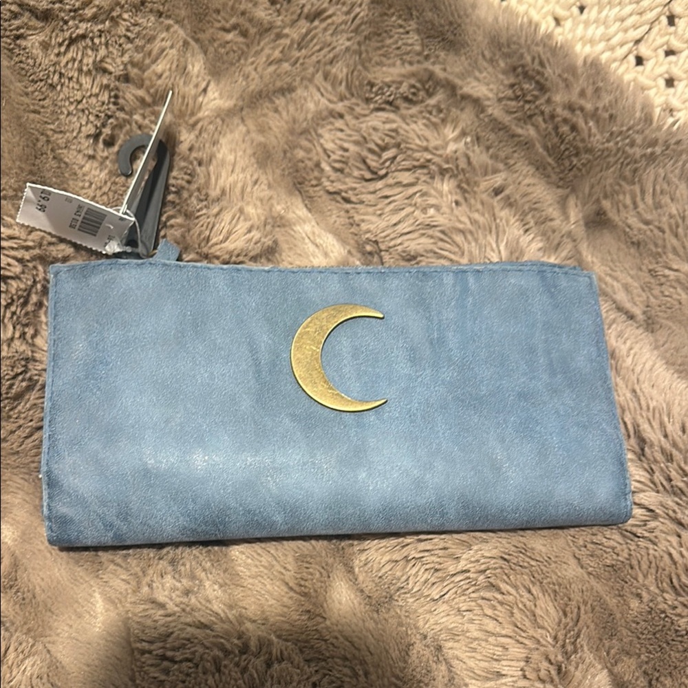 Monicci-Blue Women's Bag & matching Wallet - Picture 6 of 10